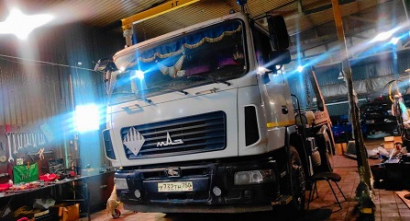 Мусоровоз МАЗ рогатка. Ремонт КПП 9JS135ТА