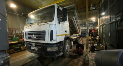 Ремонт КПП 9JS135TA и замена сцепления на двухосном самосвале МАЗ