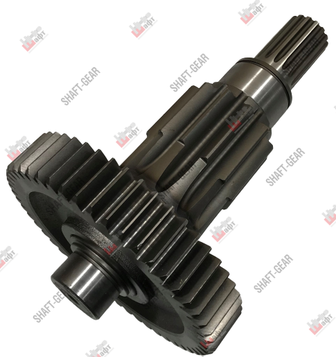 12JS160T-1707048 - Вал промежуточный демультипликатора (длинный) на КПП