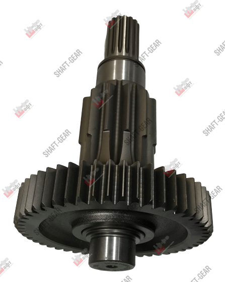 12JS160T-1707048 - Вал промежуточный демультипликатора (длинный) на КПП