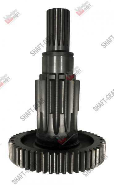 12JS160T-1707048 - Вал промежуточный демультипликатора (длинный) на КПП