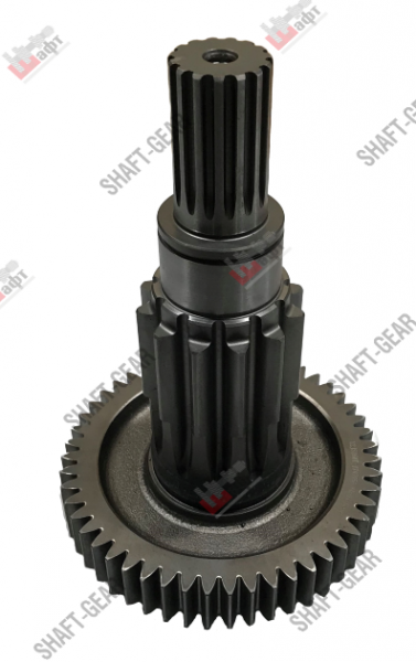 12JS160T-1707048 - Вал промежуточный демультипликатора (длинный) на КПП