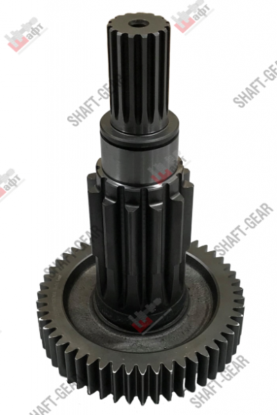 12JS200T-1707048 - Вал промежуточный демультипликатора (длинный) на КПП