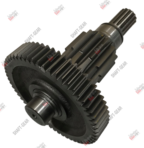 12JSD160T-1707048 - Вал промежуточный демультипликатора (длинный) на КПП