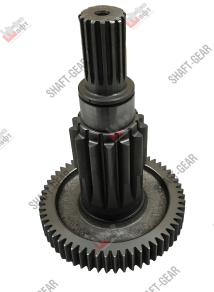 12JSD160T-1707048 - Вал промежуточный демультипликатора (длинный) на КПП