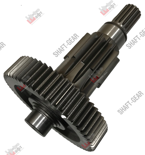 12JSD200T-1707048 - Вал промежуточный демультипликатора (длинный) на КПП