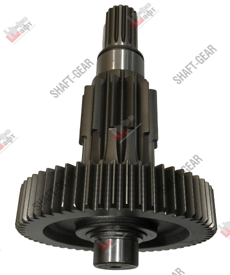 12JSD200T-1707048 - Вал промежуточный демультипликатора (длинный) на КПП