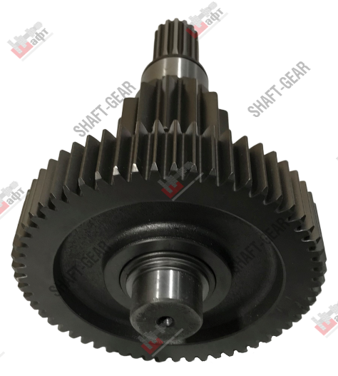 12JSD200T-1707048 - Вал промежуточный демультипликатора (длинный) на КПП