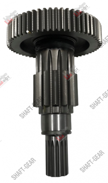 12JSD200T-1707048 - Вал промежуточный демультипликатора (длинный) на КПП