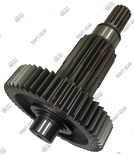 16JS200T-1707048 - Вал промежуточный демультипликатора (длинный) на КПП