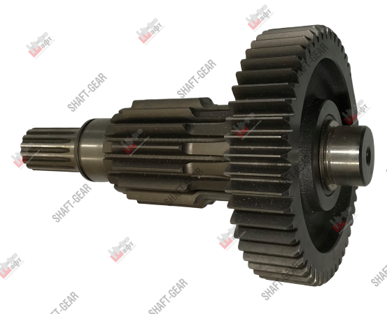 9JS200TA-1707048 - Вал промежуточный демультипликатора (длинный) на КПП