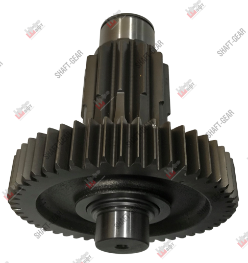 12JS160T-1707051 - Вал промежуточный демультипликатора (короткий) на КПП