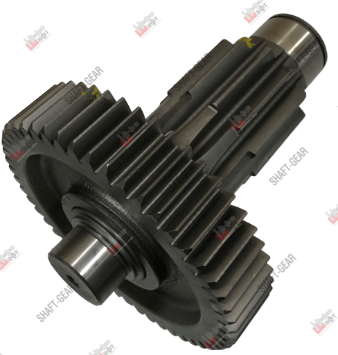 12JS200T-1707051 - Вал промежуточный демультипликатора (короткий) на КПП