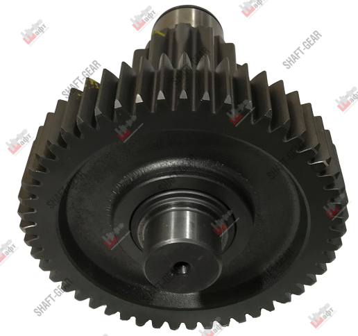 12JS200T-1707051 - Вал промежуточный демультипликатора (короткий) на КПП