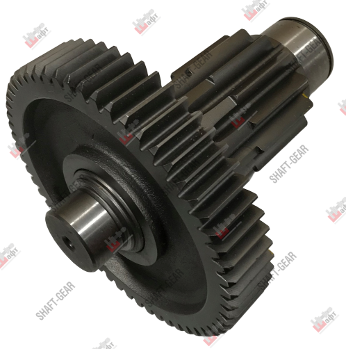 12JSD160T-1707051 - Вал промежуточный демультипликатора (короткий) на КПП