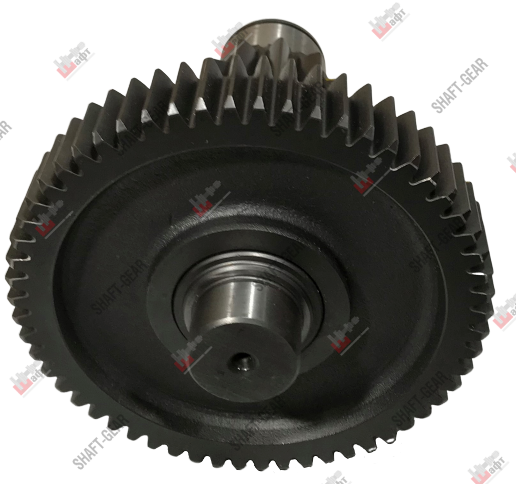 12JSD160T-1707051 - Вал промежуточный демультипликатора (короткий) на КПП