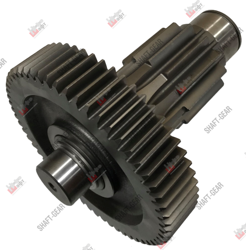 12JSD200T-1707051 - Вал промежуточный демультипликатора (короткий) на КПП
