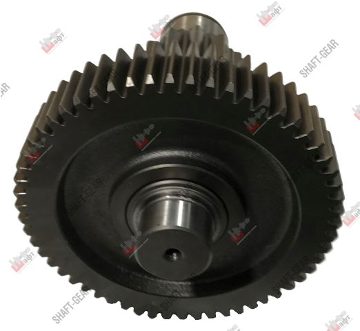 12JSD200T-1707051 - Вал промежуточный демультипликатора (короткий) на КПП
