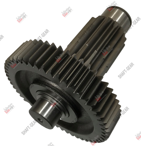 16JS200T-1707050 - Вал промежуточный демультипликатора (короткий) на КПП
