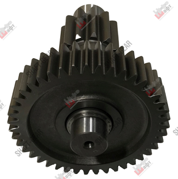 JS125T-1707047 - Вал промежуточный демультипликатора (короткий) на КПП