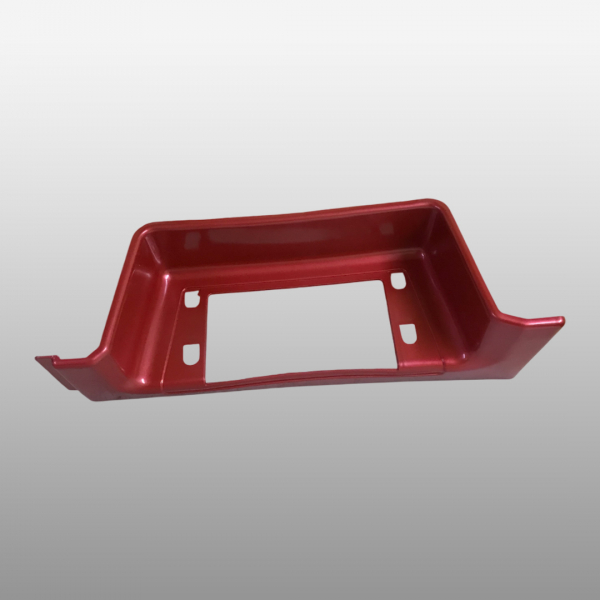 WG1641240113-RED - Подножка нижняя левая красная Евро 3 на Howo A7, Howo Sinotruk, Howo T5G, Sitrak