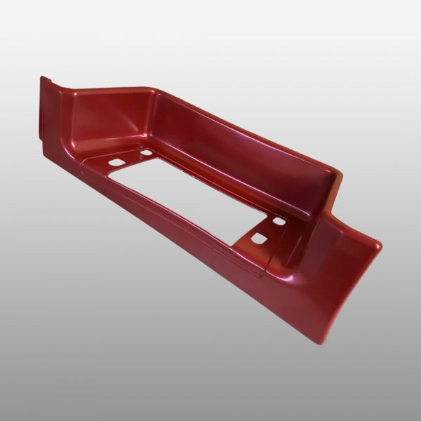 WG1641240113-RED - Подножка нижняя левая красная Евро 3 на Howo A7, Howo Sinotruk, Howo T5G, Sitrak