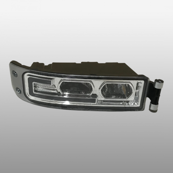 811W25320-6004 - Фара противотуманная правая (ДХО LED) на Sitrak C7H, Howo T5G