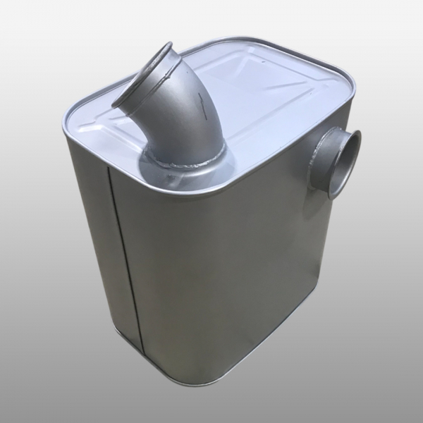 WG9725540002 - Глушитель квадратный на Sinotruk, Howo A7