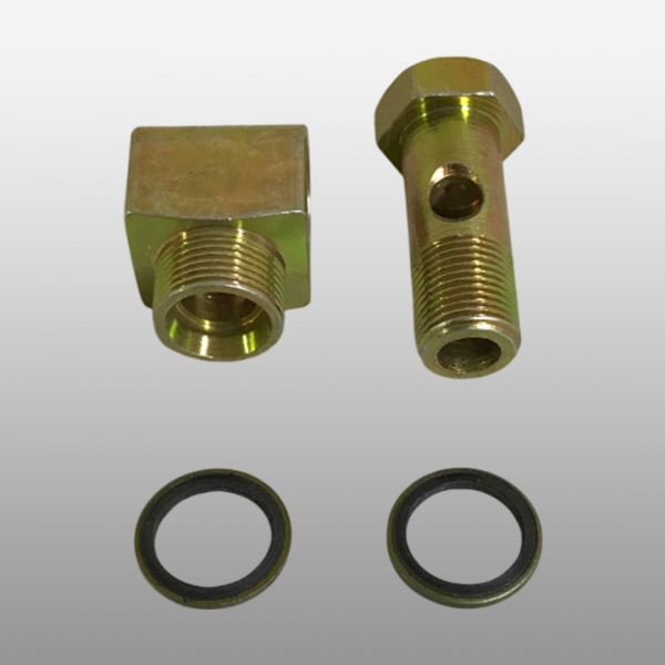 DZ91259470714 - Штуцер высокого давления насоса ГУР на Shacman (Shaanxi) X6000