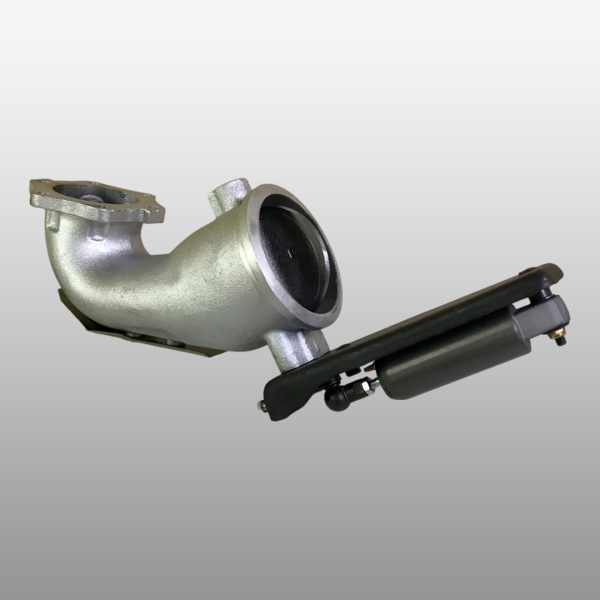 202V15201-6227 - Тормоз горный в сборе с трубой угловой MC13 на Sitrak C7H Max