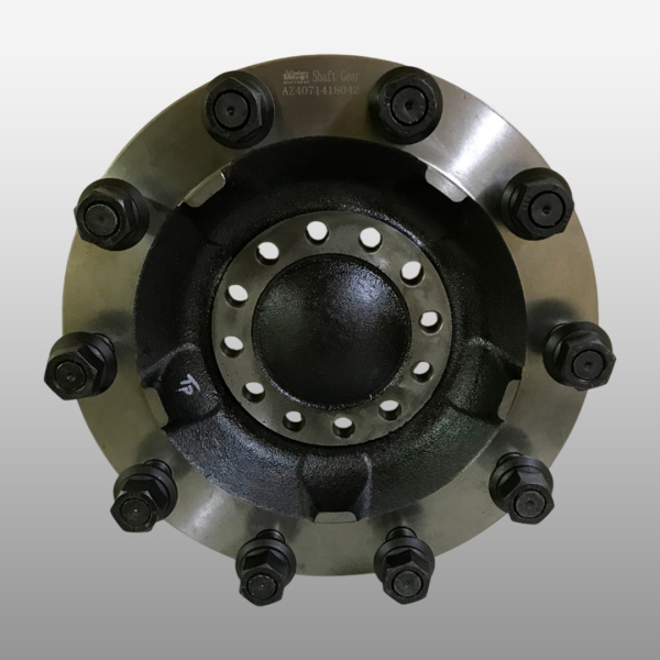 AZ4071418042 - Фланец передней ступицы (без шпилек, мост VPD71DS, дисковые тормоза) на Sitrak C7H